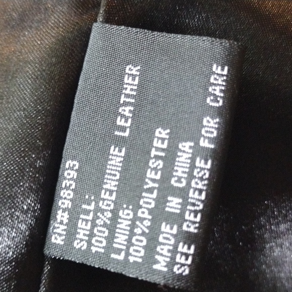 Pam McCoy Color Block Moto Style Leather Jacket - Picture 10 of 13